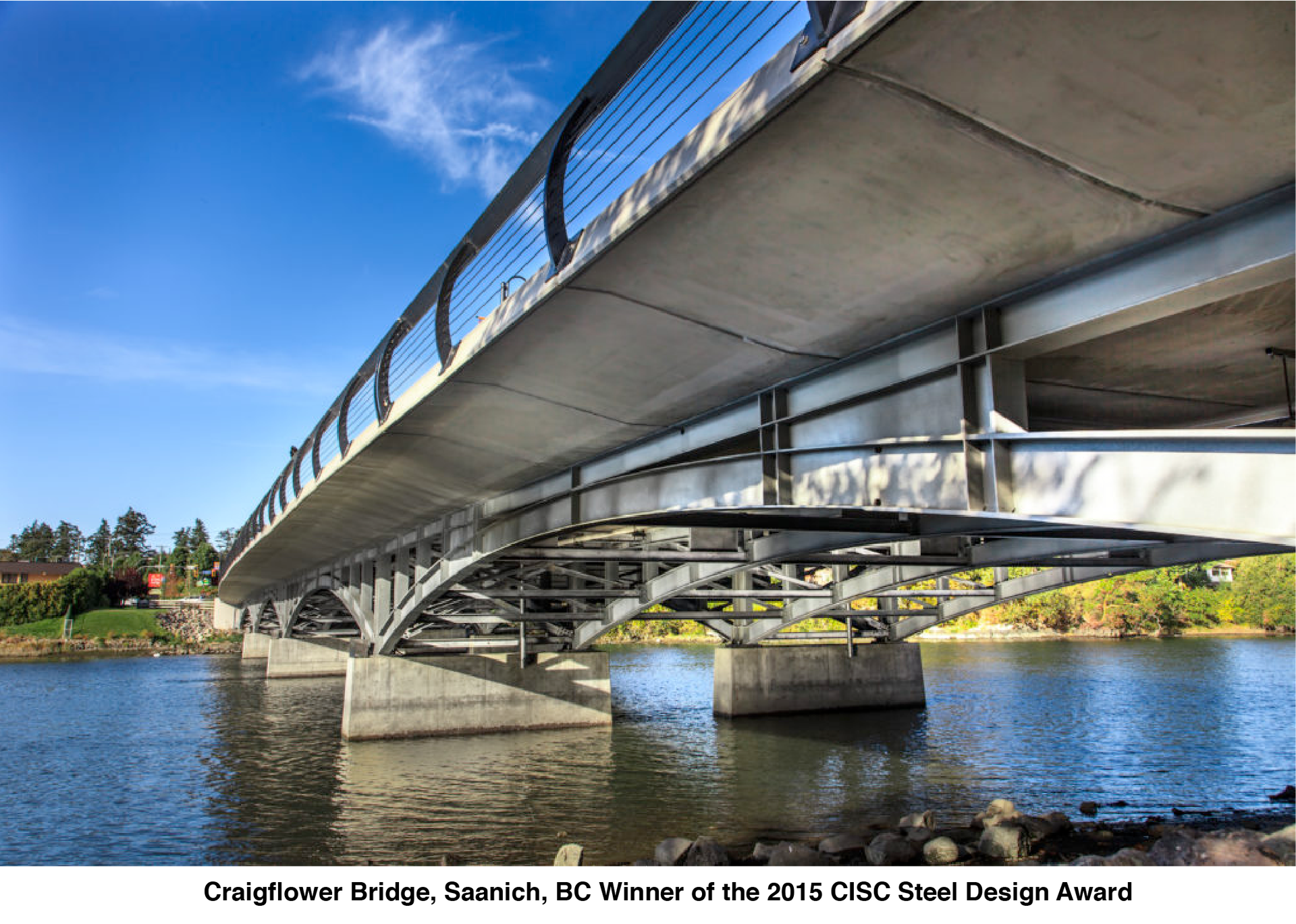 Craigflower Bridge, Saanich, winner of the 2015 CISC Steel Design Award
