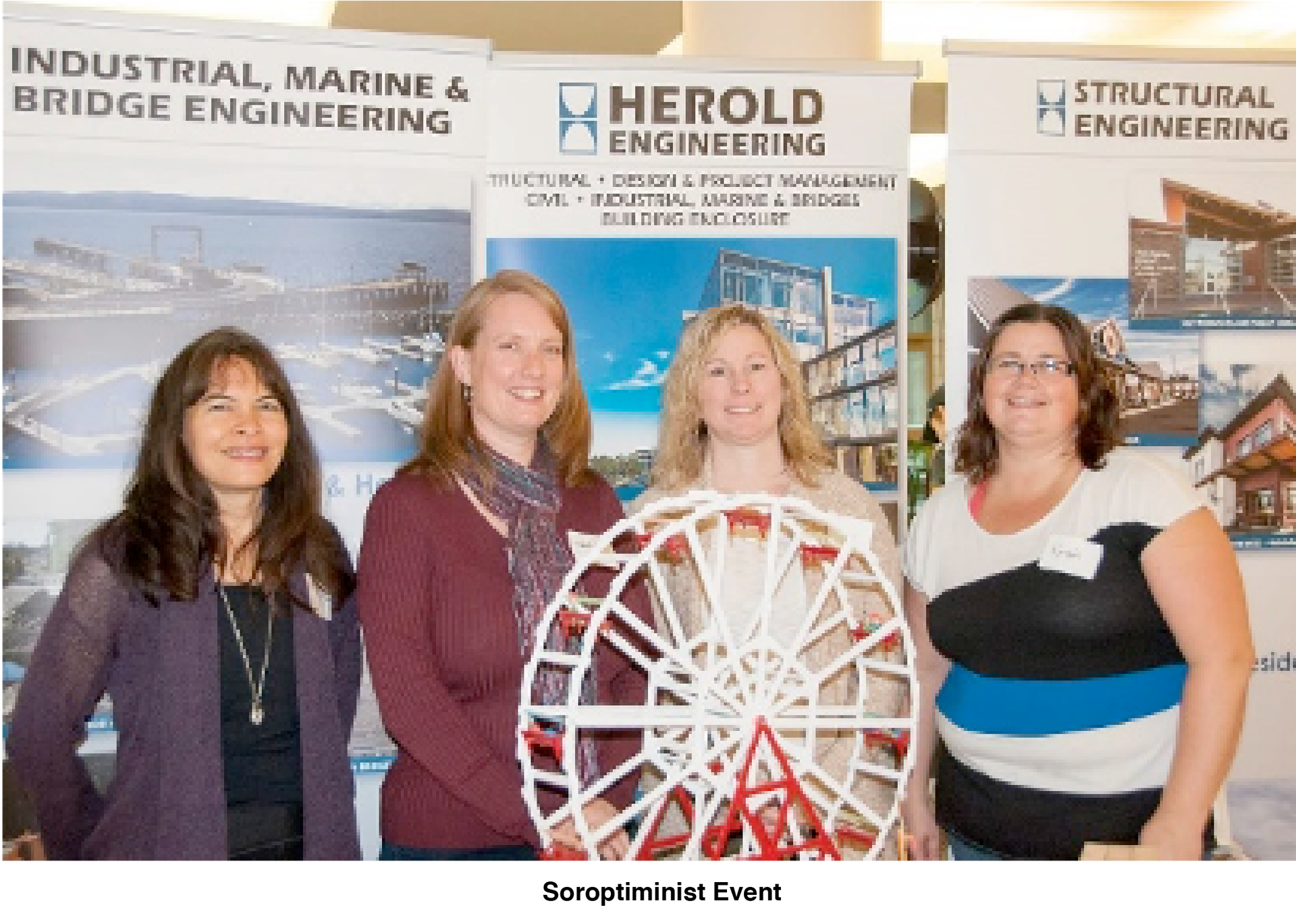 Herold Engineering staff at a Soroptimist event