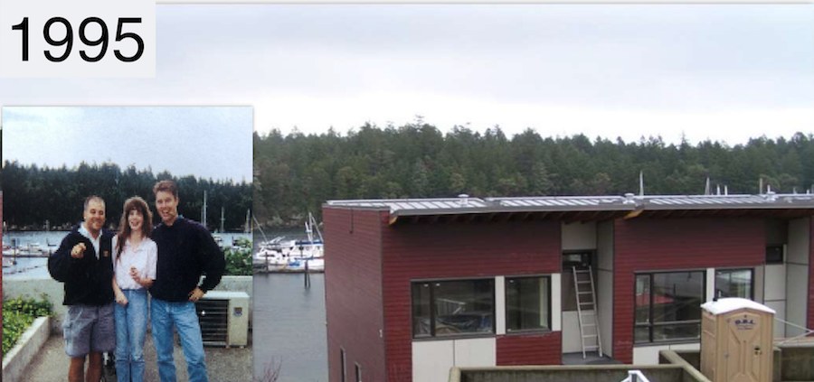 The Stewart Avenue office on Nanaimo’s waterfront, 1995