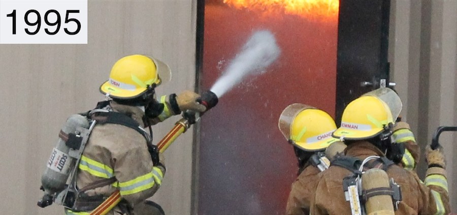 Fire fighter training, 1995